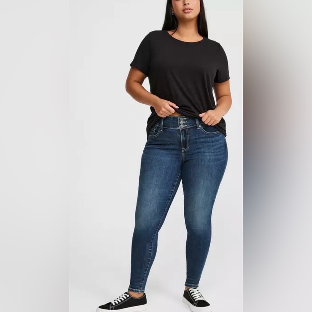 Torrid Dark Blue Jegging High Rise Skinny